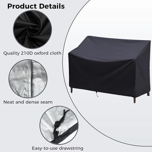Funda de sofá para exteriores tela impermeable protector de muebles patio balcón 8