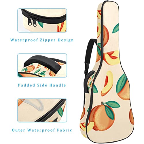 Housse étanche pour guitare acoustique avec double bandoulière et poche Motif pêche Orange, Multicolore 01., 42.9×16.9×4… - Les Beatles, Paul McCartney, John Lennon, RIngo Starr, George Harrison Housse étanche pour guitare acoustique avec double bandoulière et poche Motif pêche Orange, Multicolore 01., 42.9x16.9x4… – Image 5