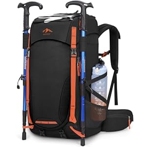 RAINSMORE Hiking Backpack 40L Water Resistant Walking Backpack Camping Rucksack for Men Trekking Travelling Cycling Mountaineer Sports and Outdoors