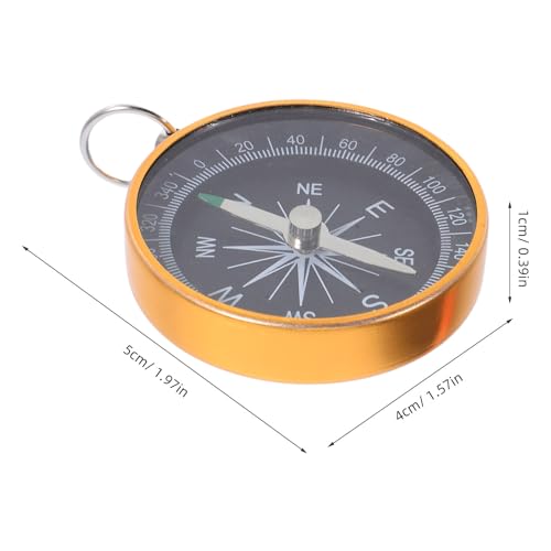 Brújula portátil de bolsillo FRCOLOR 44mm mini aleación miniatura 7