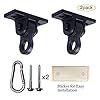 ABUSA Heavy Duty Black Swing Hangers Screws Bolts Included Over 5000 lb Capacity Playground Porch Yoga Seat Trapeze Wooden Sets Indoor Outdoor 2 Pack #2