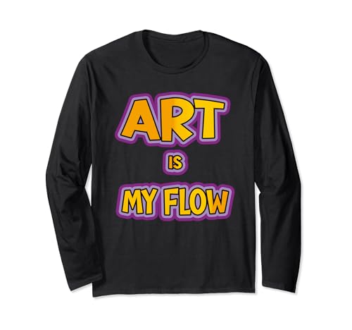 Art is my Flow Funny Design Art Gift Manga Larga