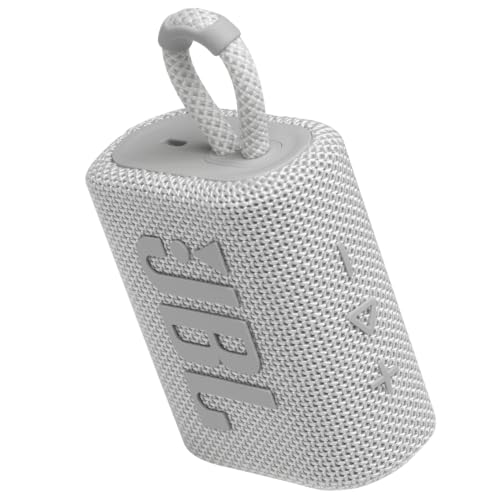JBL GO 3 kleine Bluetooth Box - Weiß – Wasserfester, tragbarer Lautsprecher für unterwegs… – Ansicht 3
