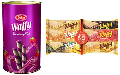 Image of Dukes Waffy Strawberry and Assorted pack Combo