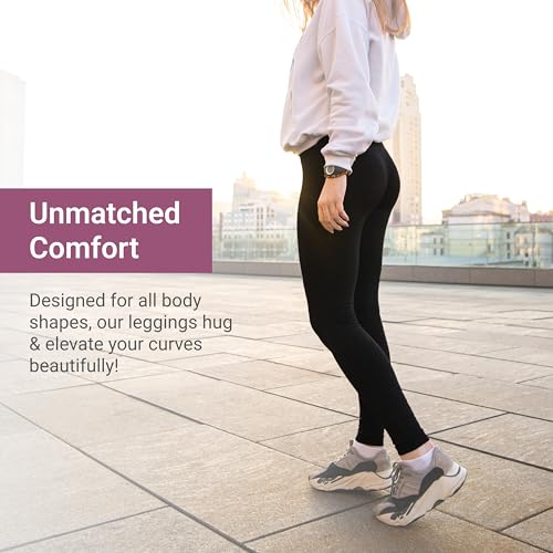 Image of SATINA High Waisted Leggings for Women - Comfortable and Stretchy in Versatile Sizes and Colors