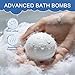 Magnesium Bath Bombs – Epsom Salt & Hydrogen Water Soak for Muscle Recovery, Aromatherapy Stress Relief & Post-Workout Relaxation – 3 Pack Orange, Vanilla & Cinnamon