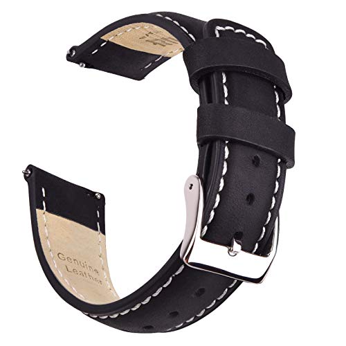 Image of Ritche Christmas Gift Quick Release Leather Watch Bands Genuine Watch Straps for Men Women Top Grain Leather Watch Strap, White Elephant Gifts, Stocking Stuffers for Men, Father's Day gifts