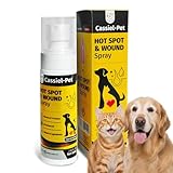 Cassiel pet Hot Spot Spray for Dogs and Cats, Itch Relief Spray and Hot Spot Treatment for Irritated Dry Itchy Skin, Allergies, and Dermatitis for Dogs & Cats, 2.02oz
