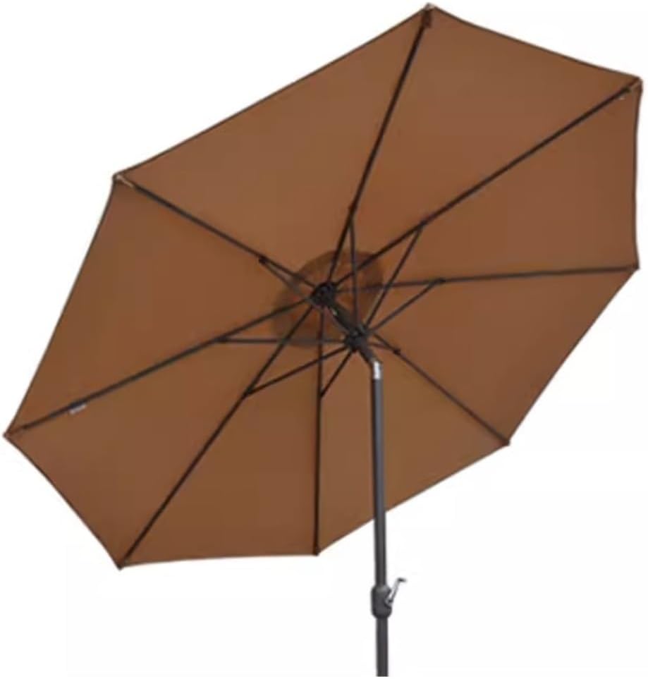 Outdoor Parasol 106.2in Patio Umbrella Outdoor Sun Umbrella with Push Button Tilt and 8 Ribs Beach Umbrella Without Base Patio Garden Umbrella(A-2.7m/9FT)