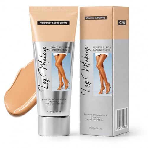 SNOCKOO Körper Bein Make Up Wasserfest Tattoo Cover Up & Camouflage Concealer - SPF15 Creme Naturton für Beine & Körper im Alltag