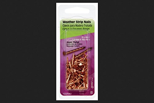 Hillman 3/4 in. L Weatherstrip Copper Copper Nail Spiral Shank Flat miniatura 1