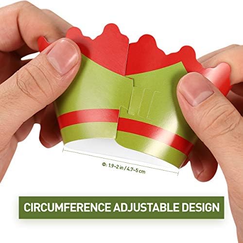 NUOBESTY Christmas Paper Cupcake Wrappers With Cupcake Toppers for Christmas Party Supplies,48 Pack(24 Wrappers + 24 Toppers)