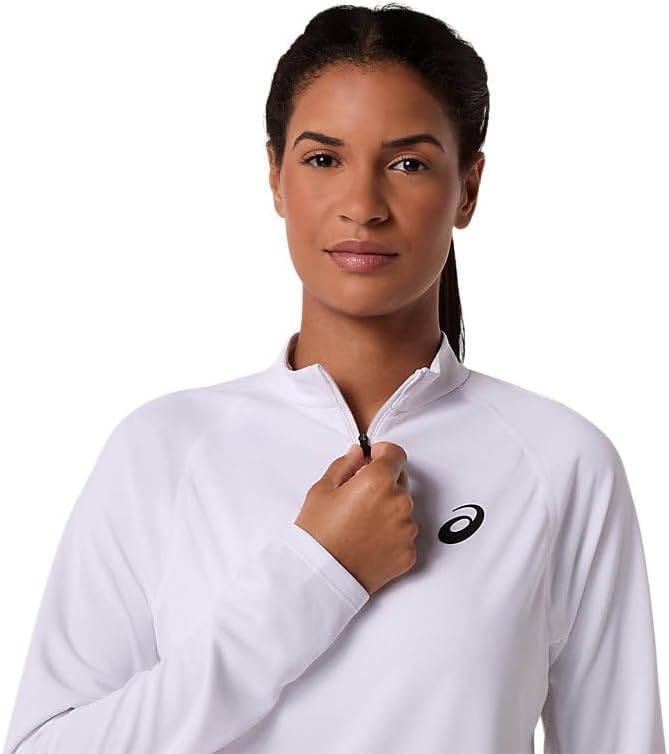 ASICS Women's Match 1/2 Zip Long Sleeve TOP Tennis Apparel