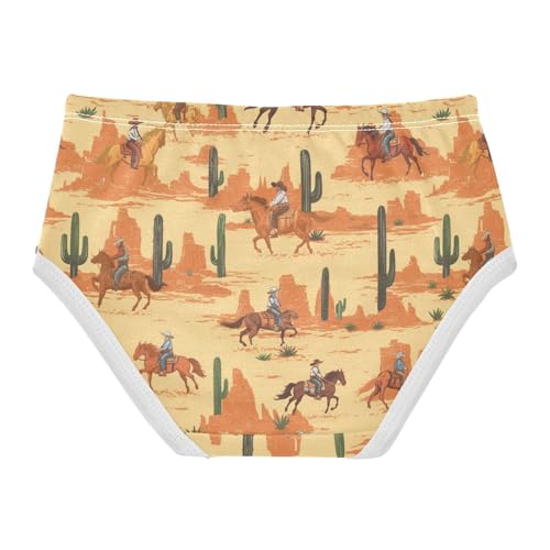Wusikd Cowboys Girls' Underwear Cotton Girls Briefs Soft Toddler Underwear 2T2
