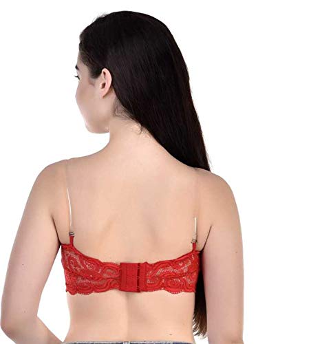 Image of Women's Lace Padded Wire Free Bralette Bra