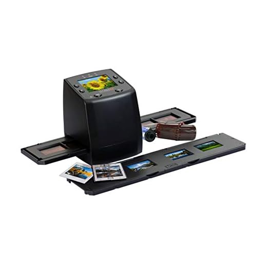 Technaxx Germany Slide Scanner Omvandla Negativ Film & Slides till Digital JPEG Spara till SD-SDHC Kort med TFT-Display Ingen Dator/Mjukvara krävs DS-02