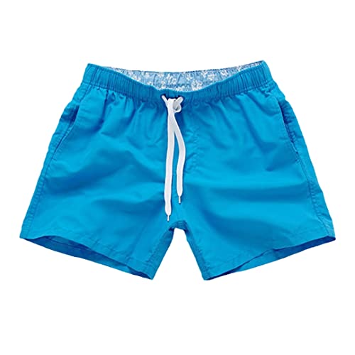 Short de bain décontracté bleu L pour homme AXEBHPED avec poche