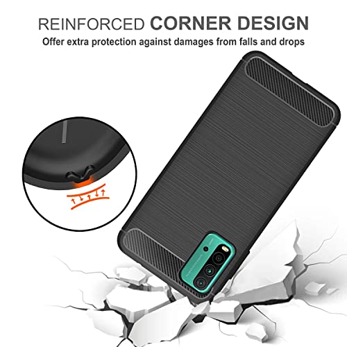 Image of Zapcase Back Cover Case for Mi Redmi 9 Power | Compatible for Mi Redmi 9 Power Back Cover Case | 360 Degree Protection | Soft and Flexible (TPU | Matte Black)