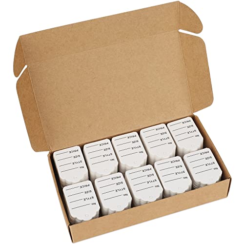 jijAcraft Preisschilder Etiketten Preisetiketten für Kleidung Schuhe Hut 32mm*50mm 1000 Stück Weiß