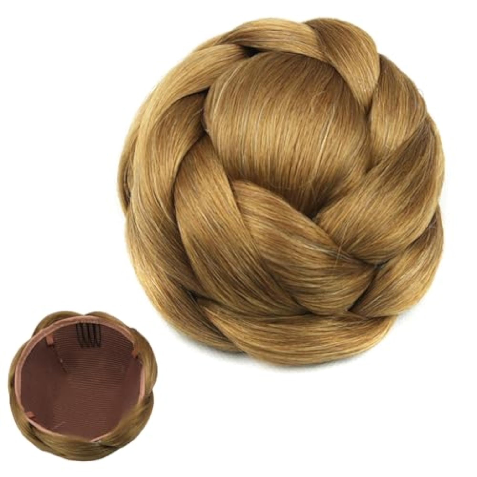 Braided Hair Bun Chignon Hairpiece, Large Size