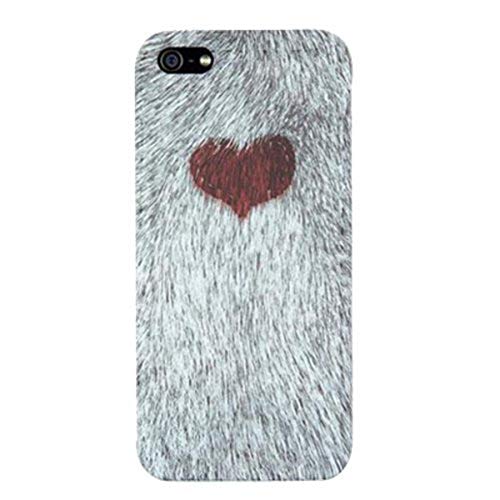 Odoyo PH358HT Wild Animal Protective Case for iPhone 5 - 1 Pack - Retail Packaging - Heart