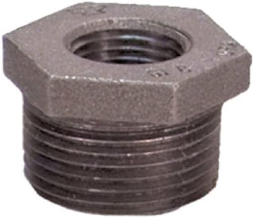 Anvil 8700128856, Steel Pipe Fitting, Hex Bushing, 3/8" NPT Male x 1/8" NPT Female, Black Finish