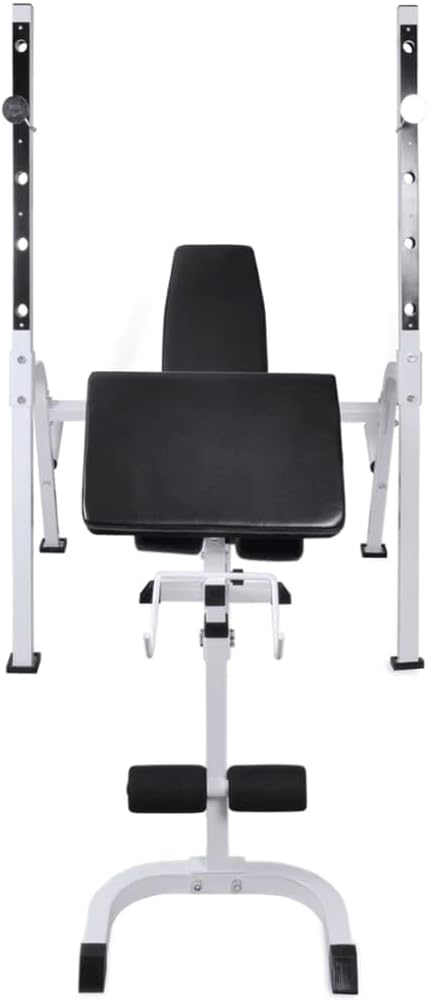 YAFF Workout Bench with Weight Rack, Barbell and Dumbbell Set 198.4 lb