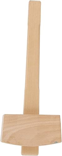 Miniatura 8 de Martillo de madera de carpintero, mazo de madera profesional bien equilibrado de madera de haya para carpintería, daños, martillo de madera,