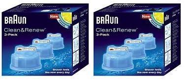 Braun Syncro Shaver Clean & Renew Refills 6 Pack