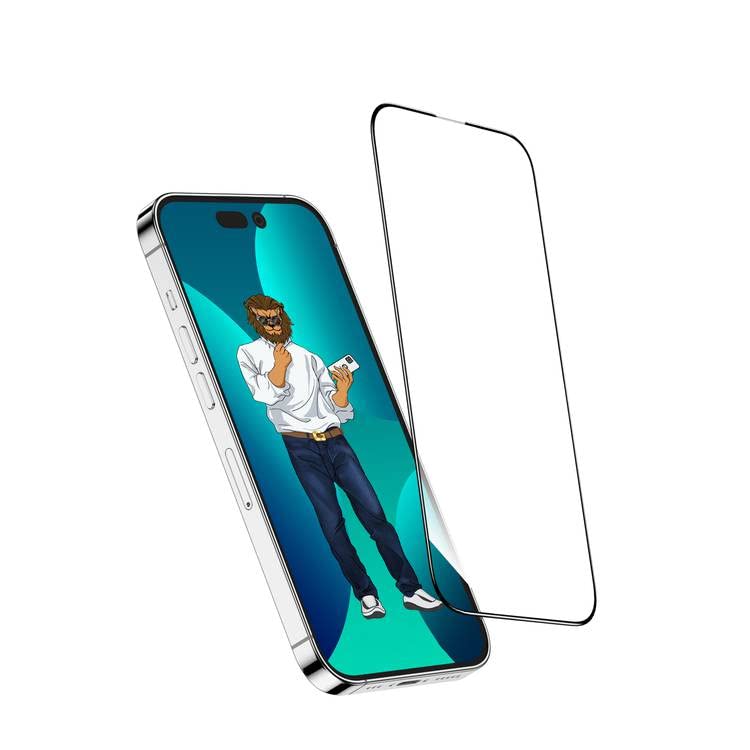 Green Lion Screen Protector for iPhone 14 Pro Max 6.7-Inch 9H Steve HD Glass Protector, Anti Scratch, Grease Resistance, Highly Responsive, Bubble Free, Anti Fingerprint Clear Glass