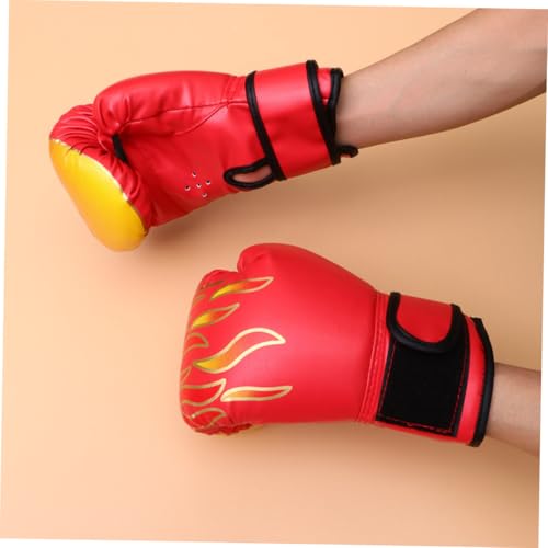 Guantes de boxeo para niños de PU resistente con estampado dinámico y ajuste cómodo 6