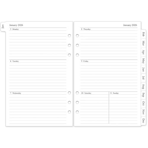 y2026N EB[N[&}X[z蒠 tByA5 z 6p 5.5C`x8.5C` 2026N1~2026N12 ԃJ_[12 ~l[g^ut 6p`H