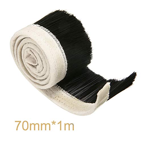 Staubschutzhaube Bürste Teile Langlebig Nylon Accessary Werkzeug Staubsauger 1M Länge 70mm Selbermachen Schreiner Spindel Motor Gravur Maschine Holzbearbeitung CNC Router