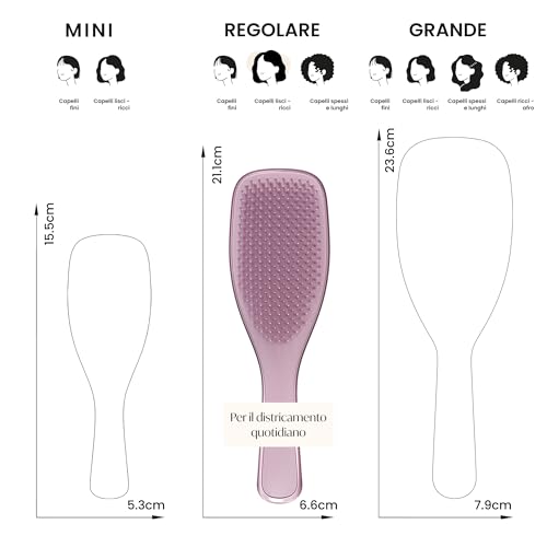 Tangle Teezer Ultimate Detangler Chrome Spazzola Piatta Per Capelli Lisci E Ricci Mauve Copper 1 Pz - 7