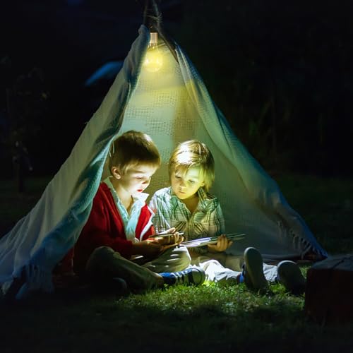 Bombilla solar exterior para iluminar sin cables el jardín con plástico resistente 4