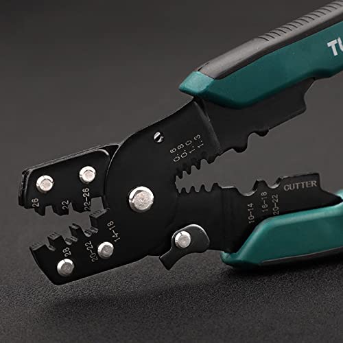 QZHDX Crimping Tool Multi-Function Rust-Removing Pliers Wire Stripper Hand Tools Wire Crimping Pliers Wire Cutting Pliers Wire Crimping Pliers Pliers - Image 4