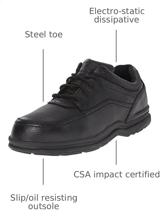 Image of Rockport Men's RK6762 World Tour Steel Toe ESD Oxford