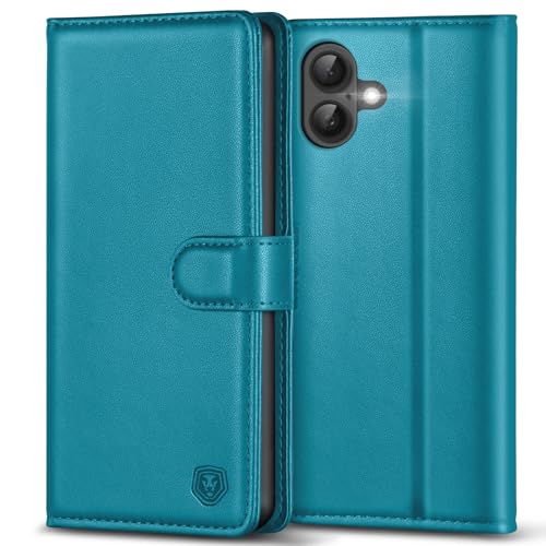 Coque antichoc IP17 étui bleu saphir avec béquille et rangement 4 cartes