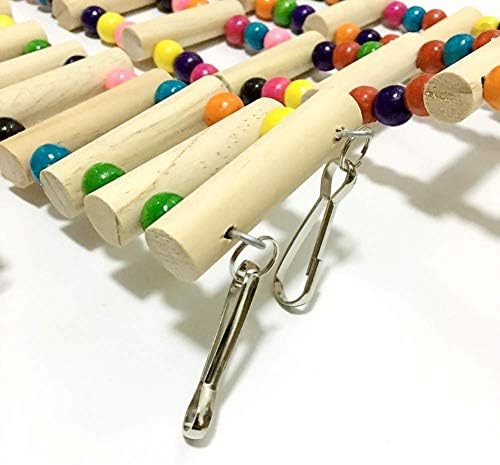 Dricar Hamster Hanging Toys, 3 Pack Bird Parrot Cage Toys Hamster Hammock Climbing Ladder Sugar Glider Nest Swing, Small Animal Chew Toys for Guinea Pigs Chinchilla Hamster Parrots Squirrel