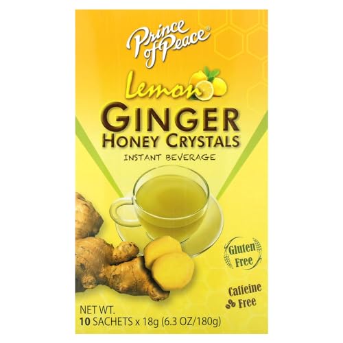 Prince Of Peace Instant Tea, With Ginger & Honey Crystals Flavor 10 Ct