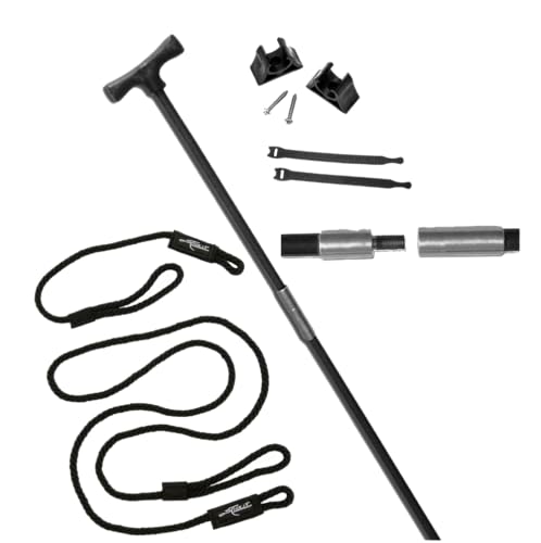 Stick It Anchor Pins 2 Piece 10' Black Anchor Pin with Screw Connector and Lanyard System