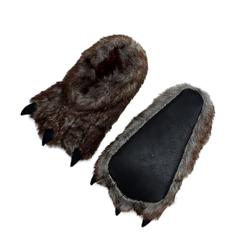 Unisex Adult Monster Paw Slippers Cute Warm Animal Claw Costume House Shoes Plush Indoor Winter Closed Back Shoes3