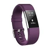 honecumi Correa Compatible con Fitbit Charge 2 Mujeres Hombres Correa, Charge 2 Suaves Silicona Pulsera Clásico Ajustable Deportiva Pulsera Accesorios...