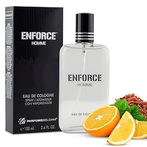 PB ParfumsBelcam Enforce Homme Eau de Toilette Spray for Men – Long-Lasting Woody Sandalwood Fragrance with Citrus & Musk, Masculine Cologne, Affordable Luxury, Daily Signature Scent – 3.4 Fl Oz