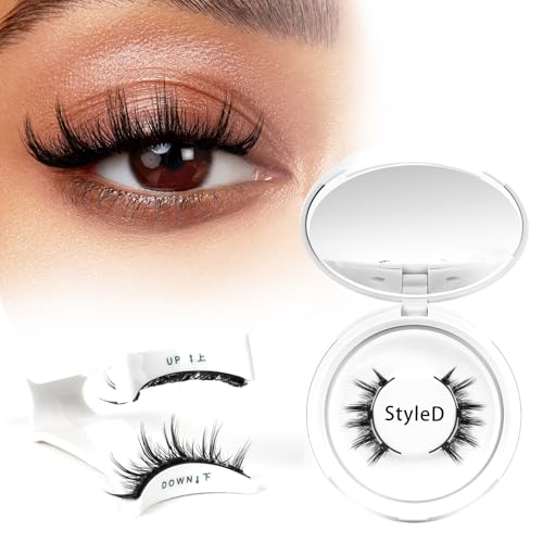 Higu clace Magnetic Eyelashes with Applicator Soft Magnetic Lashes Natural Look Wispy Magnet Lashes Easy to Wear and Remove (DJCX-D)