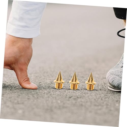 Mipcase 50pcs Steel Running Spikes for Track Shoes Lightweight Wear Resistant Replacement Spikes for Short Distance Sprinting High Jump Breathable Design for Enhanced Performance