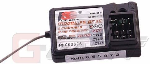 Miniatura 4 de Flysky FS-GT3C 2.4G 3 canales 3CH controlador de pistola transmisor receptor TX batería cable USB para RC coche barco