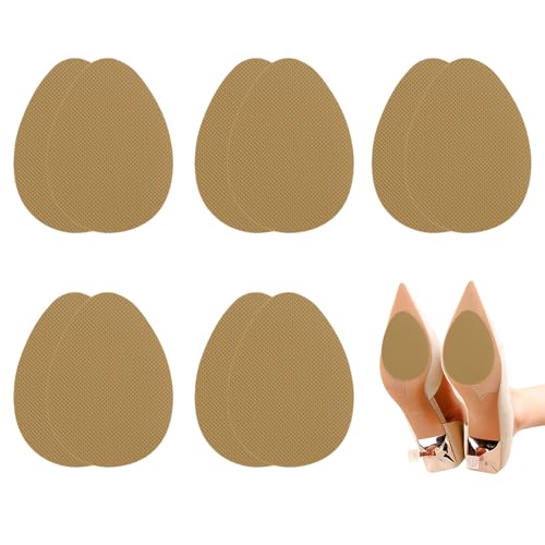 5 Paires De Patins Antidérapants Pour Semelles De Chaussures,Semelle Antidérapante Extérieur Autocollante En Caoutchouc 9 X 6,5 Cm, Protection Durable, Anti Dérapant...
