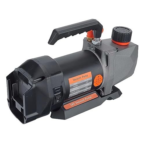 Bomba de vacío, bomba de vacío sin cable para refrigeración, 7CFM 1/2HP 1/4" entrada de aire, para automóvil y hogar, con batería de 18V miniatura 6