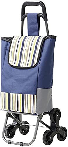Eortzzpc Handwagen Shoppingwagen Faltbare Lebensmittel Gepäckwagen wasserdichte Oxford Tuch Tragbare Multifunktionale…
